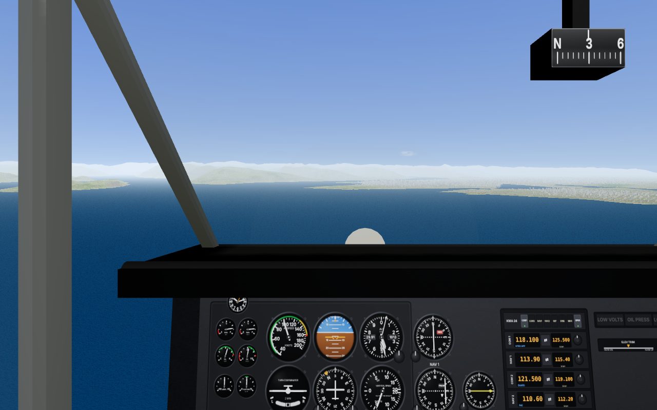 Approaching Vancouver over the Strait of Georgia